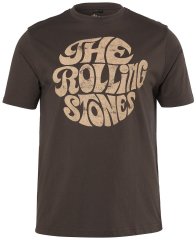 JP1880 851001 Rolling Stones Retro Logo T-shirt Hasselnöt