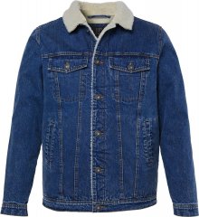 JP1880 851363 Jeansjacka med teddyfoder Denimblå