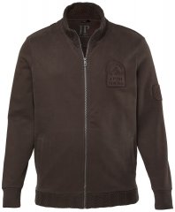 JP1880 851387 Sweatjacka med dragkedja Hasselnöt TALL