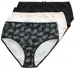 Ulla Popken 851752 Randiga trosor 5-pack Svart
