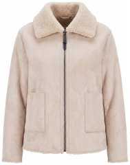 Ulla Popken 851823 Jacka i mockaimitation Benvit