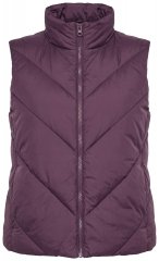 Ulla Popken 851833 Quiltad väst med ståkrage Brun