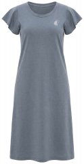 Ulla Popken 852218 Kortärmad midiklänning Grå