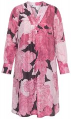Ulla Popken 853426 Blommig klänning Plommon