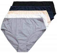 Ulla Popken 853698 Trosor med spets 5-pack Svart