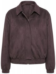 Ulla Popken 853792 Jacka i mockaimitation Brun