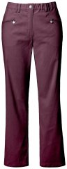 Ulla Popken 854987 Varma stretchbyxor med komfortlinning Aubergine