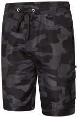Kam Jeans 3010 badshorts med kamouflageprint mörkgrå
