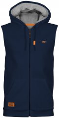 Motley Denim Brussels Sleeveless Hoodie Navy