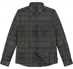 Double Outfitters FS-5230 Rutig skjorta Mörkgrön/Beige