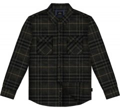 Double Outfitters GS-5233 Flanellskjorta Svart/Grå
