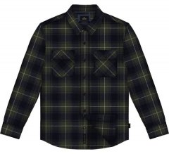 Double Outfitters GS-5233 Flanellskjorta Oliv/Blå