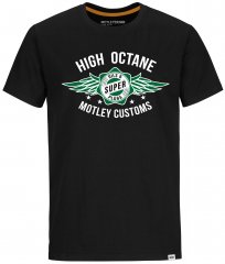 Motley Denim Hereford T-shirt Green on Black