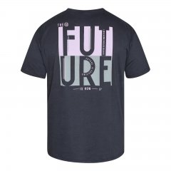 North Latitude T-Shirt With Back Print Svart