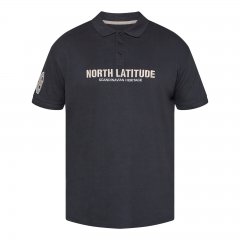 North Latitude Logo Polo Svart