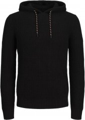 Jack & Jones LIAM Knitted Sweater Hoodie Black
