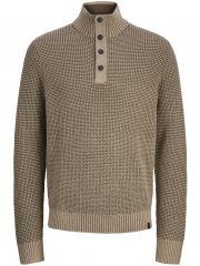 Jack & Jones Ethan High Neck Knit Pullover Crockery