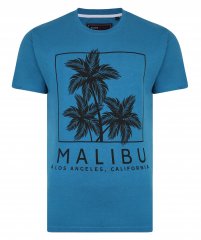 Kam Jeans Malibu Crew Neck Tee Turk Blue
