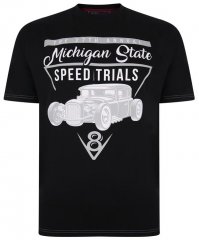Kam Jeans 5352 Michigan State T-shirt Black