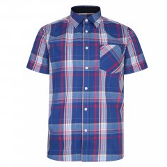 Kam Jeans 6202 Casual Check Shirt Blue