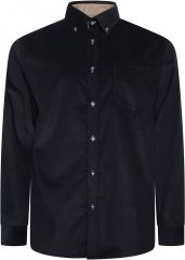 Kam Jeans 6304 Long Sleeve Fine Cotton Cordurouy Shirt Navy