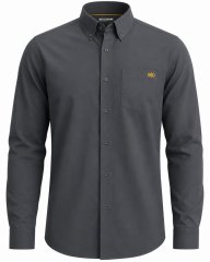 Motley Denim Lisbon Long Sleeve Shirt Charcoal