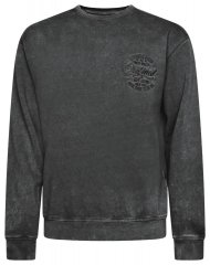 Kam Jeans 7081 Sweatshirt med brodyr Svart
