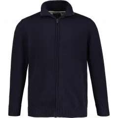 JP1880 Cardigan Knitted with Zipper Navy