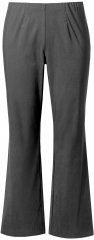 Ulla Popken Bengaline Elastic Waist Thermal Pants Graphite Grey