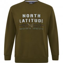 North Latitude Sweatshirt Army Green TALL 