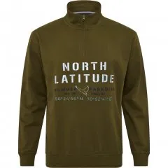 North Latitude Sweatshirt Half-Zip Green