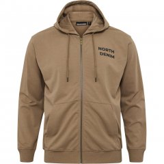 North Latitude Hoodie with Zipper Dark Sand TALL