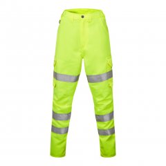 Leo Pennymoor EcoViz Women's Poly/Cotton Cargo Trousers Yellow