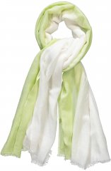 Ulla Popken Ombre Linen Blend Scarf Lime Green