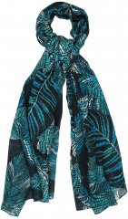 Ulla Popken Leaf Dot Scarf Navy