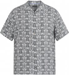 North Latitude 61313 Viskosskjorta med Kubakrage Grå