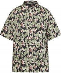 North Latitude 61357 All-Over Print Viskosskjorta Svart