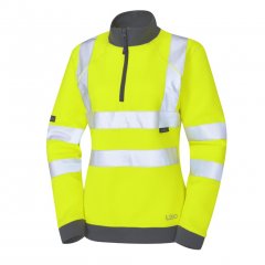Leo Elberry EcoViz Women's 1/4 Zip Sweatshirt Yellow