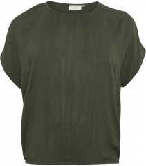 Kaffe Curve Ami Stanley Kortärmad Blus Mörkgrön