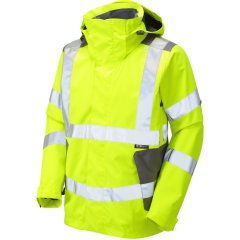 Leo Exmoor Ecoviz 10K Performance+ Breathable Jacket Hi-Vis Yellow