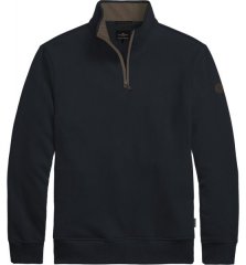Double Outfitters MTOP-1163 Sweatshirt med halv dragkedja Mörkblå