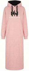 Nora Mikken MARI Maxi Hoodie Dress Peach Whip