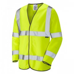 Leo Shirwell Ecoviz Sleeved Waistcoat Hi-Vis Yellow