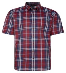 Espionage SH447 Rutig skjorta burgundy