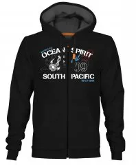 Motley Denim Strand Hoodie Black