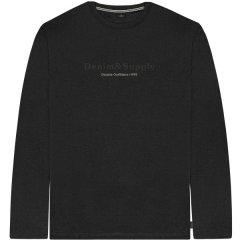 Double Outfitters TS-9173 Long Sleeve T-Shirt Embossed Black