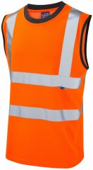 Leo Ashford Comfort Sleeveless T-shirt Hi-Vis Orange