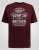 D555 Baldwin Grumpy Old Man Club Print Crew Neck T-shirt Burgundy/ Black Twist - T-shirts - Stora T-shirts - 2XL-14XL