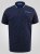 D555 Reid AOP Polo With Jacquard Collar, Pocket And Cuffs Mörkblå - Pikétröjor - Stora pikétröjor - 2XL-8XL