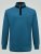 D555 Conway 1 1/4 Zip Neck Fleece Sweatshirt With Bear Logo Teal - Tröjor & hoodies - Stora hoodies & tröjor - 2XL-14XL